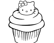 Hello Kitty - Online ice cream coloring