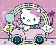 Hello Kitty - Hello Kitty car jigsaw